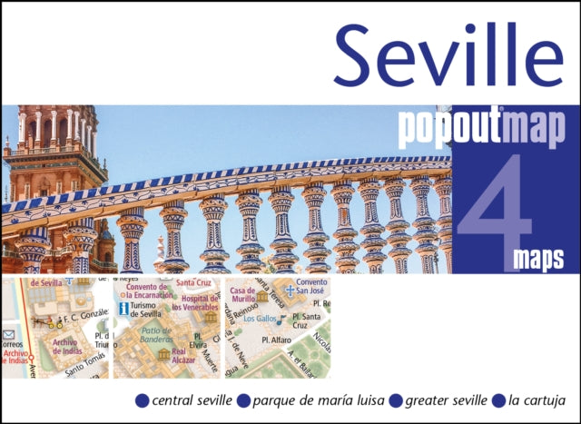 Binding: Visual And Mapping
Description: Let Pop Out Seville guide you around this wonderful city. Explore the splendour of Seville with the help of this genuinely pocket - sized pop - up map. Small in size yet big on detail this compact dependable Bath city map will ensure you don't miss a thing.