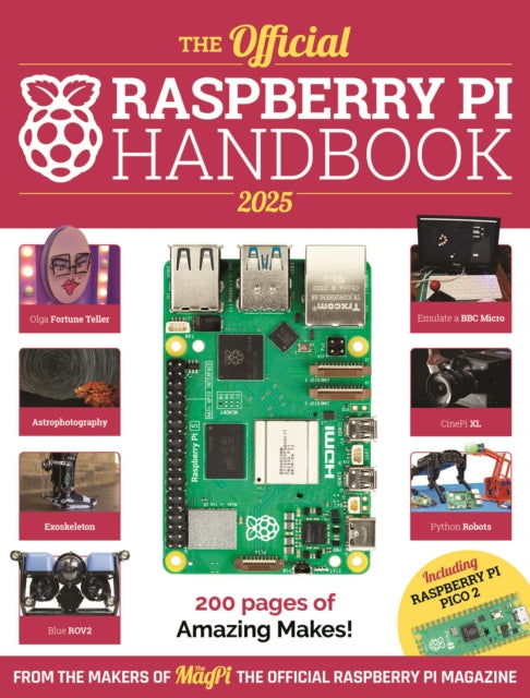 Binding: Paperback
Description: Dive into the world of Raspberry Pi with this huge book of tutorials project showcases guides product reviews and much more from the writers of The Mag Pi the official Raspberry Pi magazine.
