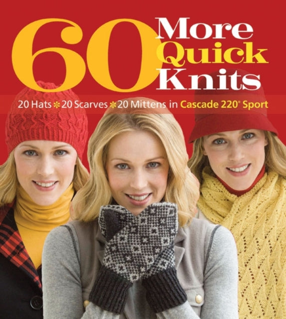 Binding: Paperback
Description: Following the success of "60 Quick Knits" this title offers a plethora of patterns using the versatile beautiful and economical Cascade 220 yarn.