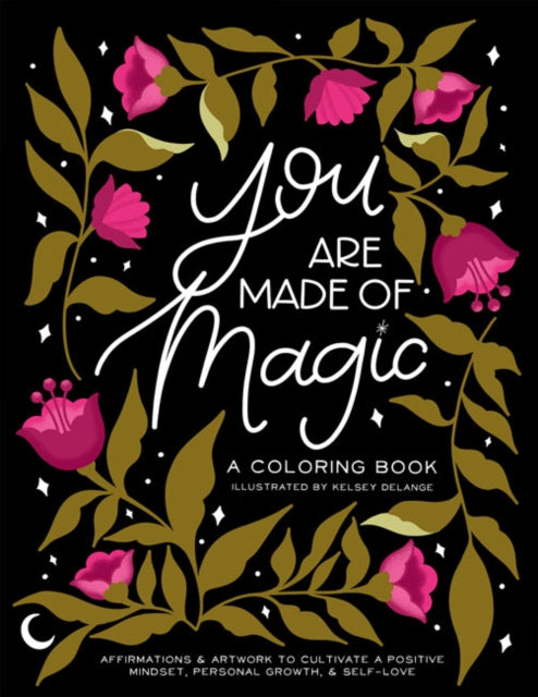 Binding: Paperback
Description: This colouring book encourages you to see your potential and true power through its motivational quotes and artwork inspired by feminine floral nature and celestial themes.
