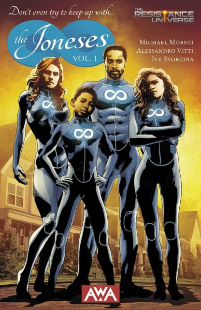 Binding: Paperback
Description: Spinning out of the pages of The Resistance The Joneses focuses on a suburban family with a big secret: In the global pandemic known as the Great Death mother father sister and brother were all transformed into something superhuman.