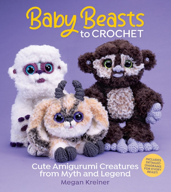 Binding: Paperback
Description: Baby Beasts to Crochet turns 16 of the most fearsome creatures from myth and legend into adorable and cuddly babies. Make the body parts using only simple stitches assemble and then add smart detailing and faux fur to complete these unique amigurumi that everyone will love.
