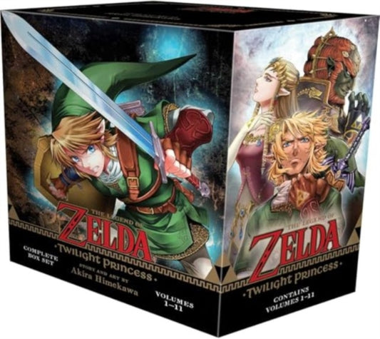 Binding: Paperback
Description: The manga adaptation of the hit Twilight Princess video game now available in a box set! Become part of the Legend The Legend of Zelda! Once upon a time wizards tried to conquer the Sacred Realm of Hyrule.