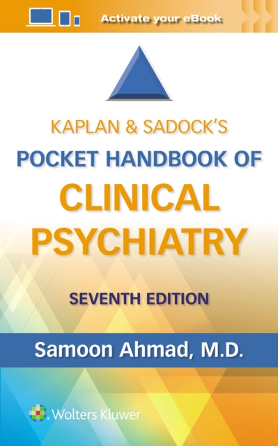 Binding: Paperback
Description: Concise and easy to use Kaplan & Sadock's Pocket Handbook of Clinical Psychiatry Seventh Edition is an up - to - date guide to diagnosing the full range of psychiatric disorders in both adults and children. Written by Dr.