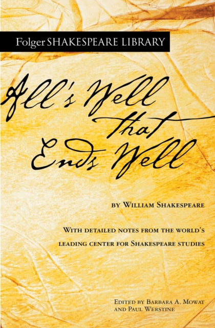 Binding: Paperback
Description: The authoritative edition of All's Well That Ends Well from The Folger Shakespeare Library the trusted and widely used Shakespeare series for students and general readers.