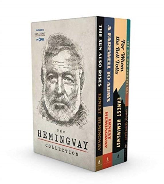 Binding: Paperback
Description: A collection of the most beloved and enduring novels by Ernest Hemingway: The Sun Also Rises A Farewell to Arms For Whom the Bell Tolls and The Old Man and the Sea as featured in the film by Ken Burns and Lynn Novick on PBS.