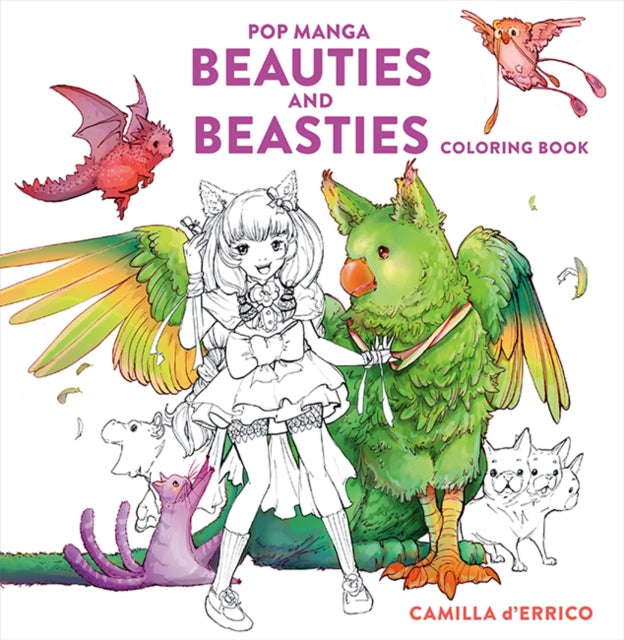 Binding: Paperback
Description: Colour pop - manga girls and their adorable animal friends in this quirky colouring book from acclaimed artist Camilla d Errico.