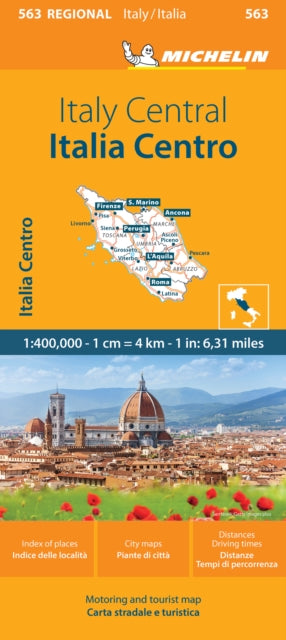 Binding: Visual And Mapping
Description: (Edition updated in 2023) Michelin Italy Centre Regional Map scale 1/400,000 will provide you with an extensive coverage of primary secondary and scenic routes for this region.