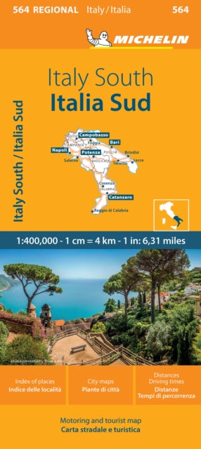 Binding: Visual And Mapping
Description: (Edition revised in 2023) Michelin Italy South Regional Map scale 1/400,000 will provide you with an extensive coverage of primary secondary and scenic routes for this region.