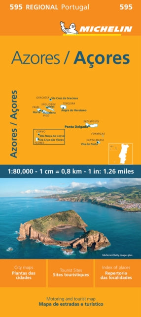 Binding: Visual And Mapping
Description: (Edition updated in 2023) Michelin Azores Regional Map scale 1/250,000 will provide you with an extensive coverage of primary secondary and scenic routes for this Spanish region.