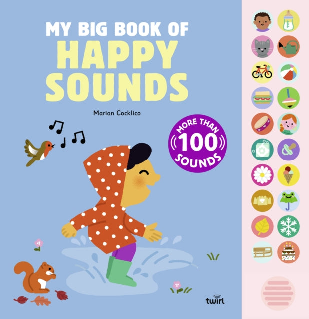 Binding: Children's Books
Description: Good morning! Kiss kiss! Clapping and laughing Who or what's making that sound? Press the buttons to find out! An interactive sound book: Young readers develop important listening skills as they explore sounds and words in their language development.