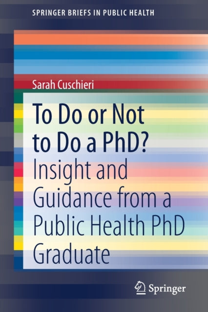 Binding: Paperback
Description: This book prepares and guides individuals who are about to embark (or already have embarked) on a health/medical Ph D journey with a specific focus on Public Health.