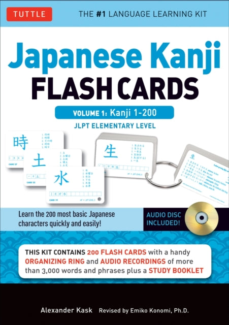 Binding: Multiple Components
Description: Everything you need to learn the 200 essential Japanese kanji characters is here in this boxed kit! Flash cards are an essential tool in memorizing words when you are learning a new language.