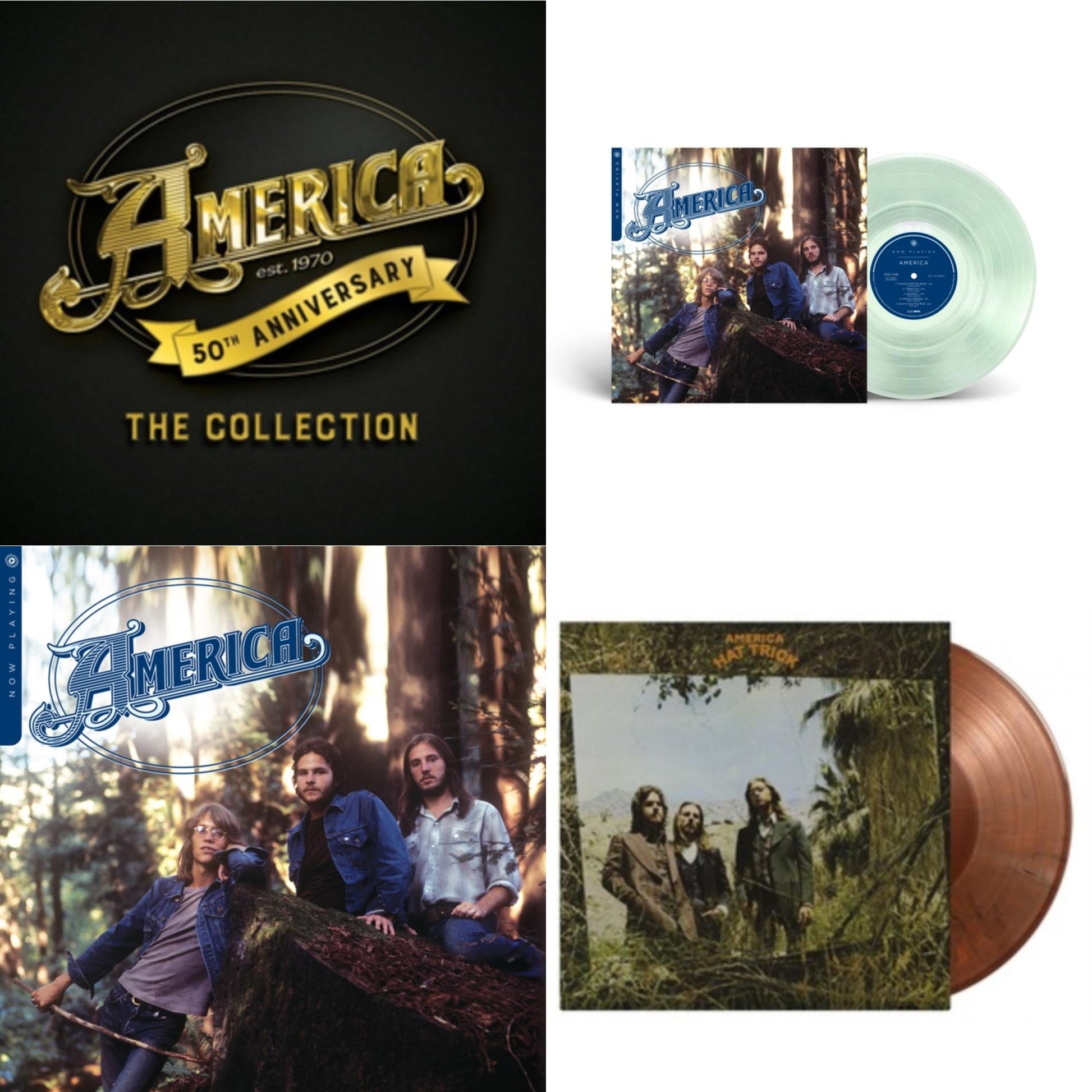 This is a 4 LP Vinyl SKU bundle.
1.This LP Vinyl is brand new.Format: LP VinylThis item's title is: Now Playing (Bottle Clear LP Vinyl) (Syeor)Artist: AmericaBarcode: 081227818364Release Date: 1/5/2024
2.This LP Vinyl is brand new.