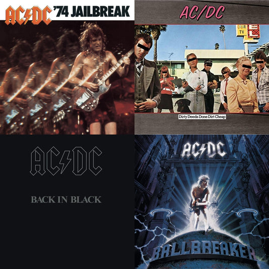 74 Jailbreak & Dirty Deeds Done Dirt Cheap & Back In Black & Ballbreaker