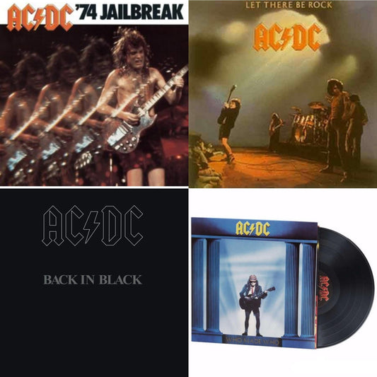 74 Jailbreak (180G) & Let There Be Rock (180G) & Back In Black (180G) & Who Made Who (180G)