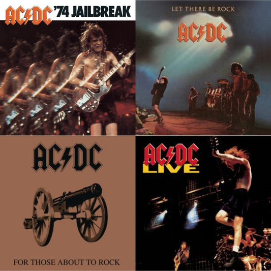 74 Jailbreak & Let There Be Rock & For Those About To Rock & Live