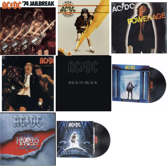 74 Jailbreak (180G) & High Voltage (180G) & Powerage (180G) & If You Want Blood You've Got It (180G) & Back In Black (180G) & Who Made Who (180G) & Razor’S Edge (180G) & Ballbreaker (180G)