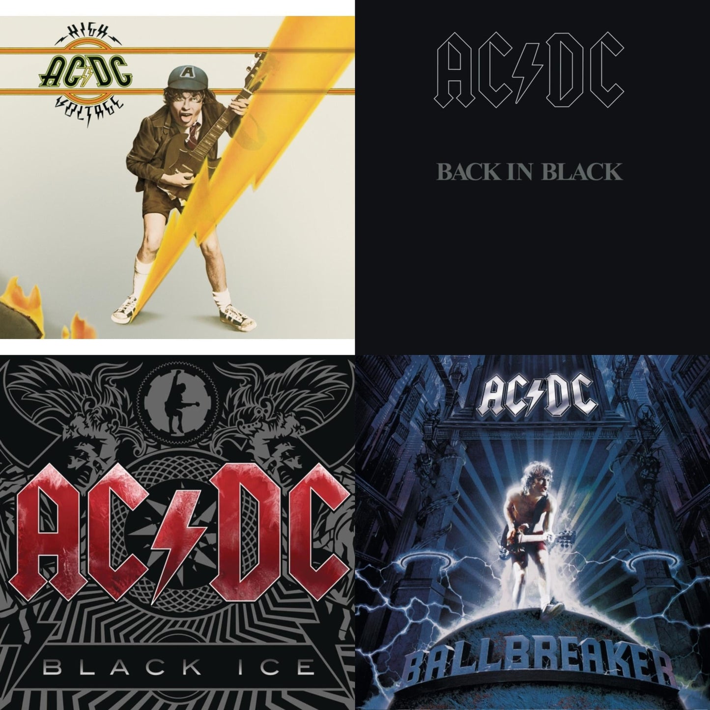 This is a 4 CD SKU bundle.
1.This CD is brand new.Format: CDMusic Style: Hard RockThis item's title is: High VoltageArtist: Ac/DcLabel: LEGACYBarcode: 696998020122Release Date: 2/18/2003
2.This CD is brand new.