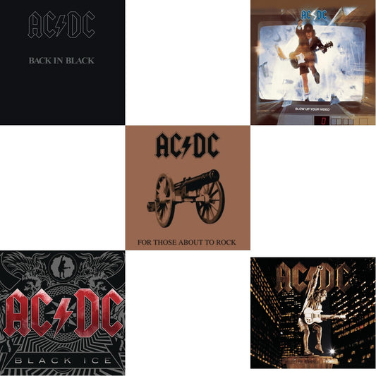 This is a 5 CD SKU bundle.
1.This CD is brand new.Format: CDMusic Style: Hard RockThis item's title is: Back In BlackArtist: Ac/DcLabel: LEGACYBarcode: 696998020726Release Date: 2/18/2003
2.This CD is brand new.