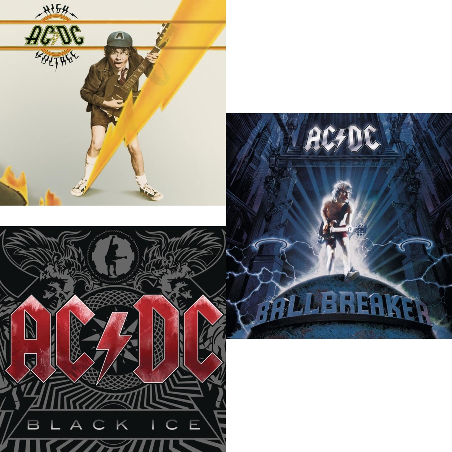 This is a 3 CD SKU bundle.
1.This CD is brand new.Format: CDMusic Style: Hard RockThis item's title is: High VoltageArtist: Ac/DcLabel: LEGACYBarcode: 696998020122Release Date: 2/18/2003
2.This CD is brand new.