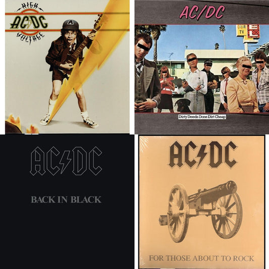 High Voltage (180G) & Dirty Deeds Done Dirt Cheap (180G) & Back In Black (180G) & For Those About To Rock (180G)