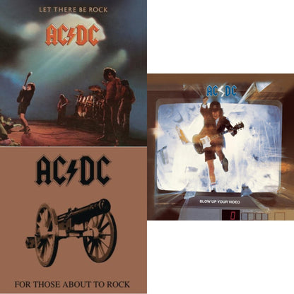 This is a 3 CD SKU bundle.
1.This CD is brand new.Format: CDMusic Style: Hard RockThis item's title is: Let There Be RockArtist: Ac/DcLabel: LEGACYBarcode: 696998020320Release Date: 4/29/2003
2.This CD is brand new.