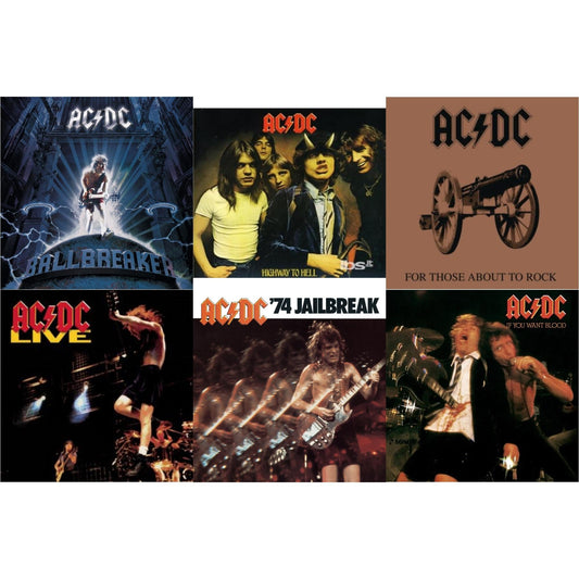 74 Jailbreak & If You Want Blood You've Got It & Highway To Hell & For Those About To Rock & Live & Ballbreaker