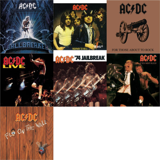 74 Jailbreak & If You Want Blood You've Got It & Highway To Hell & For Those About To Rock & Live & Ballbreaker & Fly On The Wall