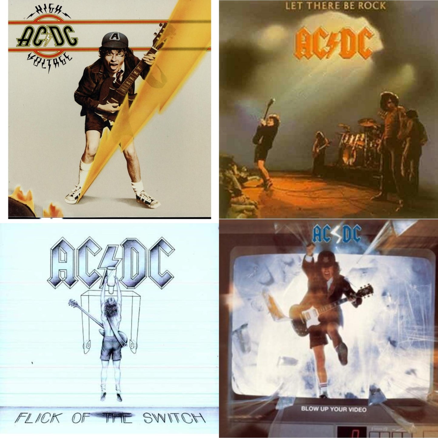 High Voltage (180G) & Let There Be Rock (180G) & Flick Of The Switch (180G) & Blow Up Your Video (180G)