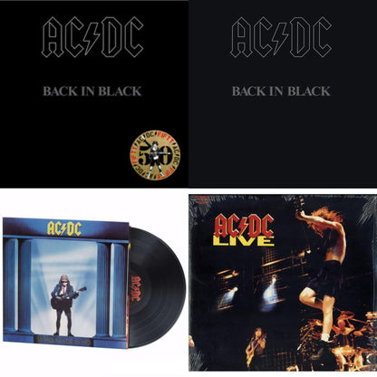 Back In Black (Gold Metallic LP Vinyl) & Back In Black (180G) & Who Made Who (180G) & Live (2LP/180G)