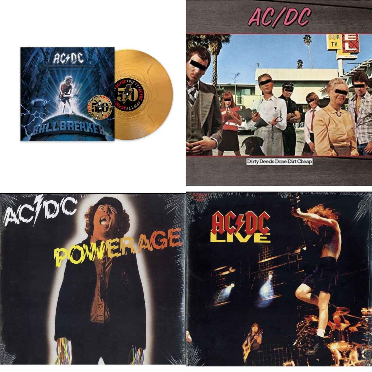 This is a 4 LP Vinyl SKU bundle.
1.This LP Vinyl is brand new.Format: LP VinylThis item's title is: Ballbreaker (50Th Anniversary/Gold Color LP Vinyl)Artist: Ac/DcBarcode: 196588733611Release Date: 6/21/2024
2.This LP Vinyl is brand new.