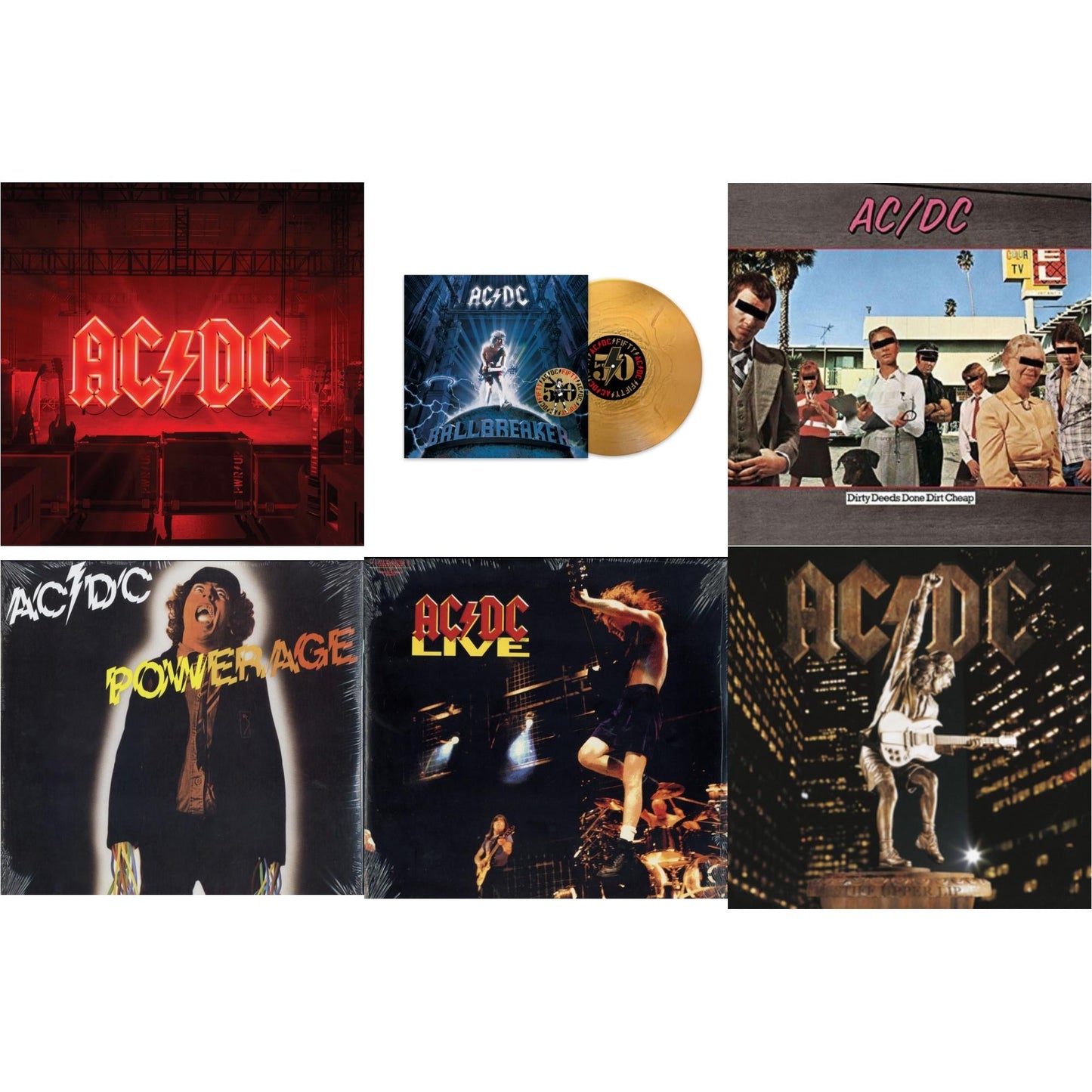 This is a 6 LP Vinyl SKU bundle.
1.This LP Vinyl is brand new.Format: LP VinylMusic Style: Hard RockThis item's title is: Power Up (180G/Gatefold Jacket/Inner Sleeve)Artist: Ac/DcLabel: COLUMBIABarcode: 194397255614Release Date: 11/13/2020
2.This LP Vinyl is brand new.
