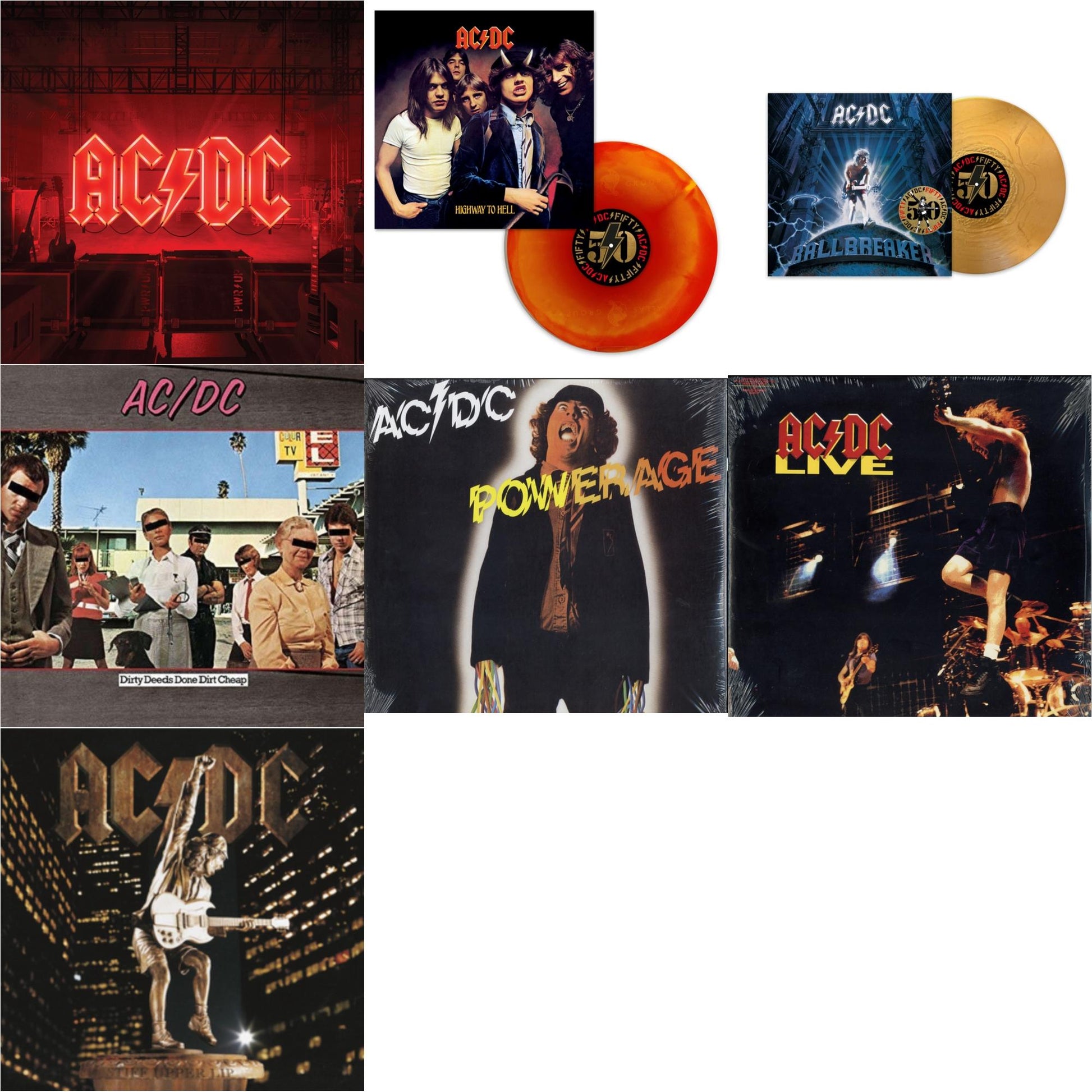 This is a 7 LP Vinyl SKU bundle.
1.This LP Vinyl is brand new.Format: LP VinylMusic Style: Hard RockThis item's title is: Power Up (180G/Gatefold Jacket/Inner Sleeve)Artist: Ac/DcLabel: COLUMBIABarcode: 194397255614Release Date: 11/13/2020
2.This LP Vinyl is brand new.