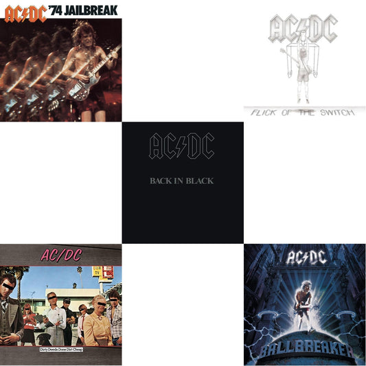 74 Jailbreak & Dirty Deeds Done Dirt Cheap & Back In Black & Flick Of The Switch & Ballbreaker