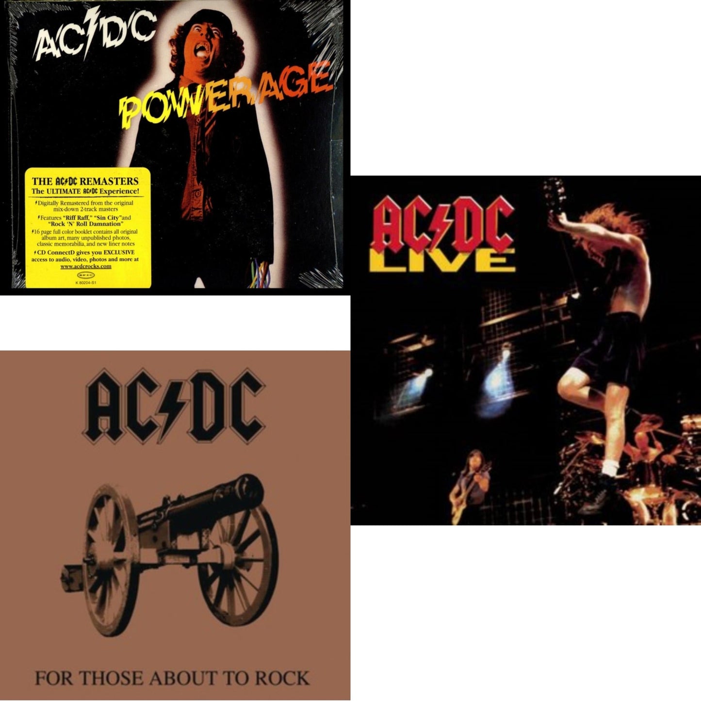 Powerage & For Those About To Rock & Live