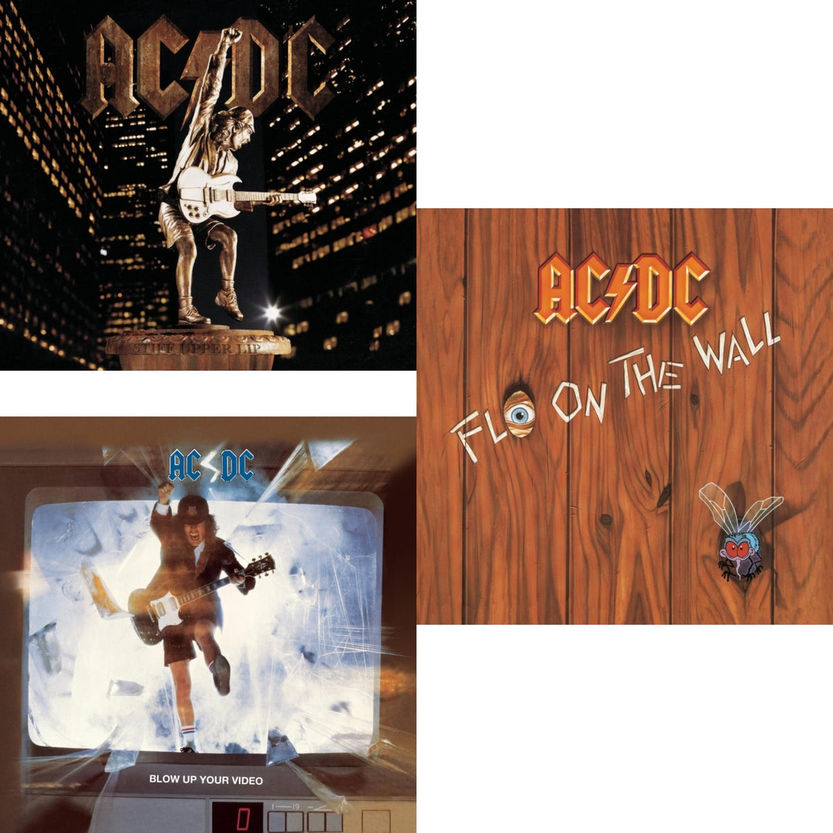Stiff Upper Lip & Blow Up Your Video & Fly On The Wall