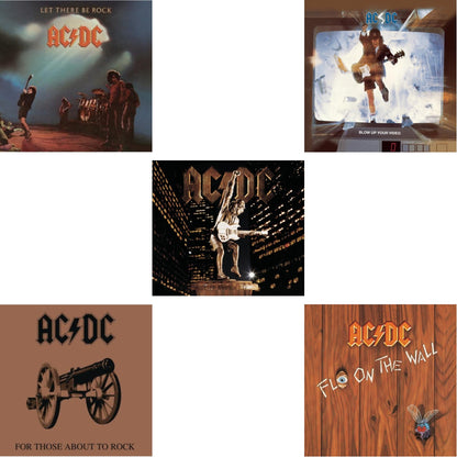 This is a 5 CD SKU bundle.
1.This CD is brand new.Format: CDMusic Style: Hard RockThis item's title is: Let There Be RockArtist: Ac/DcLabel: LEGACYBarcode: 696998020320Release Date: 4/29/2003
2.This CD is brand new.