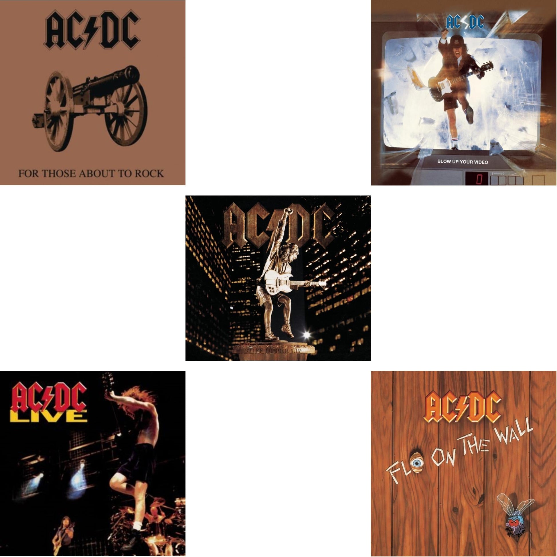 This is a 5 CD SKU bundle.
1.This CD is brand new.Format: CDMusic Style: Hard RockThis item's title is: For Those About To RockArtist: Ac/DcLabel: LEGACYBarcode: 696998020825Release Date: 4/29/2003
2.This CD is brand new.