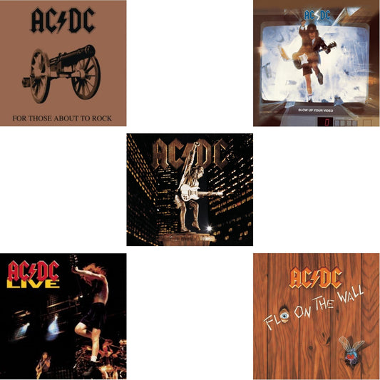 This is a 5 CD SKU bundle.
1.This CD is brand new.Format: CDMusic Style: Hard RockThis item's title is: For Those About To RockArtist: Ac/DcLabel: LEGACYBarcode: 696998020825Release Date: 4/29/2003
2.This CD is brand new.