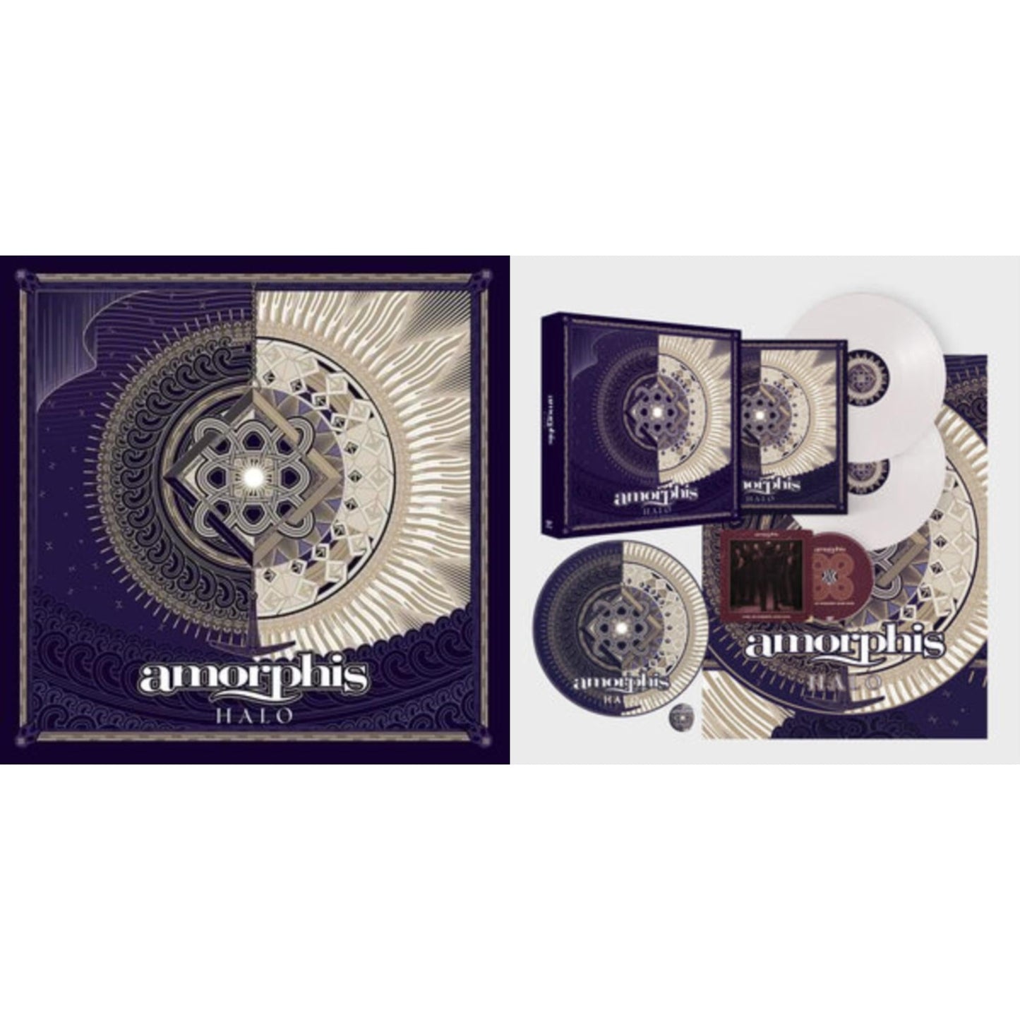 This is a 2 LP Vinyl SKU bundle.
1.This LP Vinyl is brand new.Format: LP VinylMusic Style: Melodic Death MetalThis item's title is: Halo (Red Transparent LP Vinyl)Artist: AmorphisLabel: ATOMIC FIREBarcode: 4251981700298Release Date: 3/11/2022
2.This LP Vinyl is brand new.