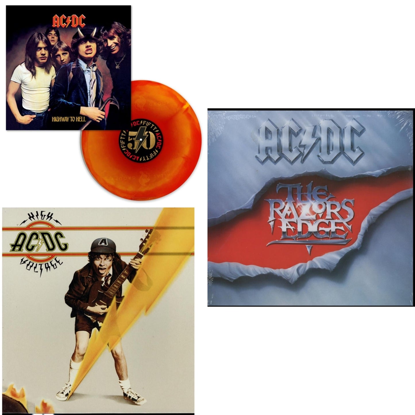 This is a 3 LP Vinyl SKU bundle.
1.This LP Vinyl is brand new.Format: LP VinylMusic Style: Hard RockThis item's title is: Highway To Hell (Orange Blend LP Vinyl)Artist: Ac/DcLabel: Sony MusicBarcode: 196588462610Release Date: 3/15/2024
2.This LP Vinyl is brand new.