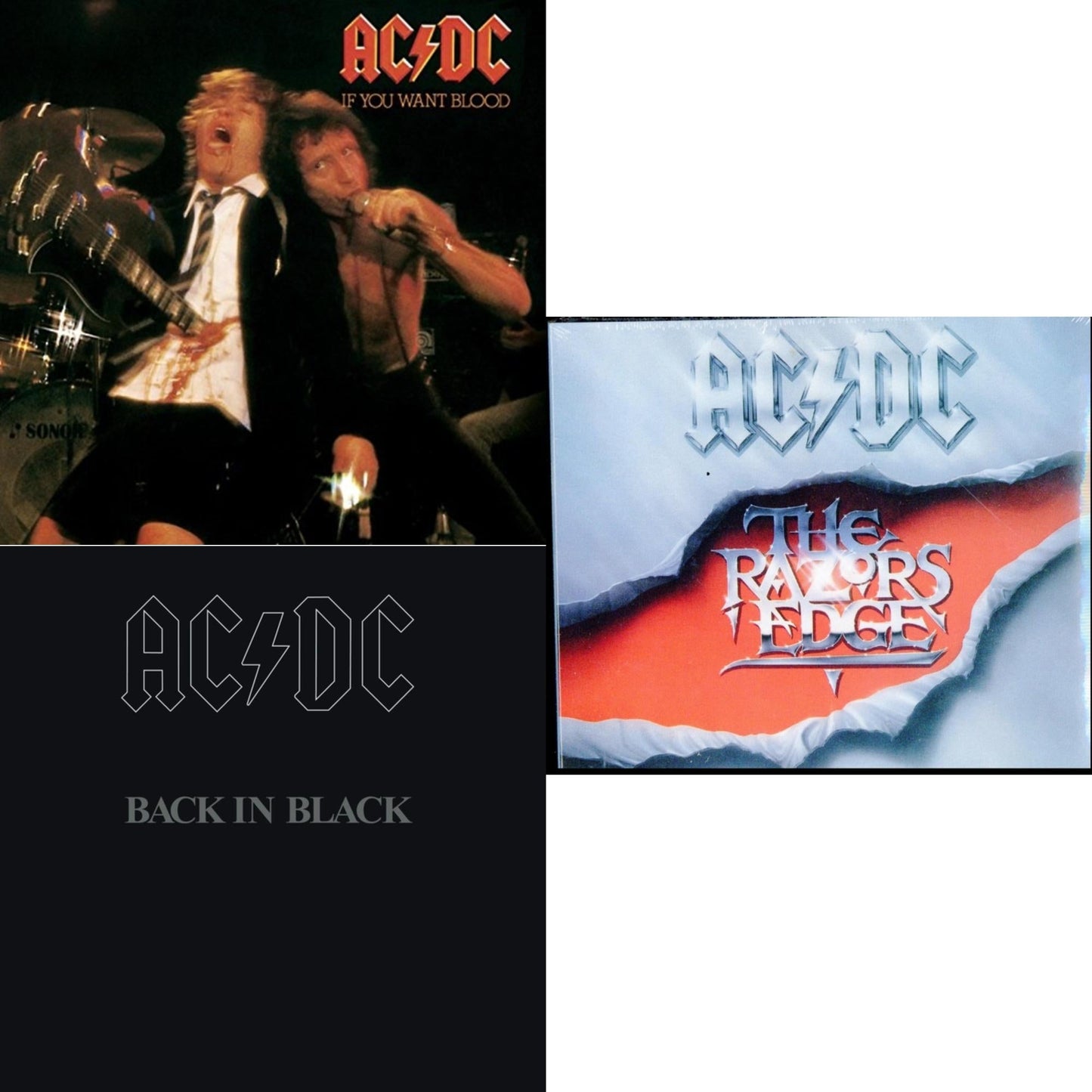 This is a 3 CD SKU bundle.
1.This CD is brand new.Format: CDMusic Style: Hard RockThis item's title is: If You Want Blood You've Got ItArtist: Ac/DcLabel: LEGACYBarcode: 696998020528Release Date: 7/1/2003
2.This CD is brand new.