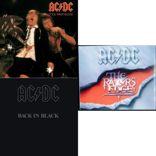 This is a 3 CD SKU bundle.
1.This CD is brand new.Format: CDMusic Style: Hard RockThis item's title is: If You Want Blood You've Got ItArtist: Ac/DcLabel: LEGACYBarcode: 696998020528Release Date: 7/1/2003
2.This CD is brand new.