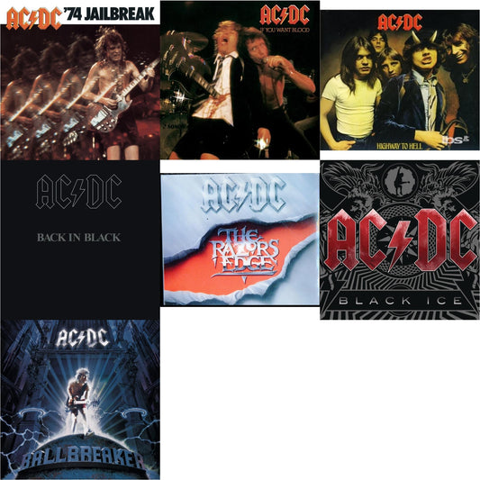 74 Jailbreak & If You Want Blood You've Got It & Highway To Hell & Back In Black & Razor's Edge & Black Ice & Ballbreaker