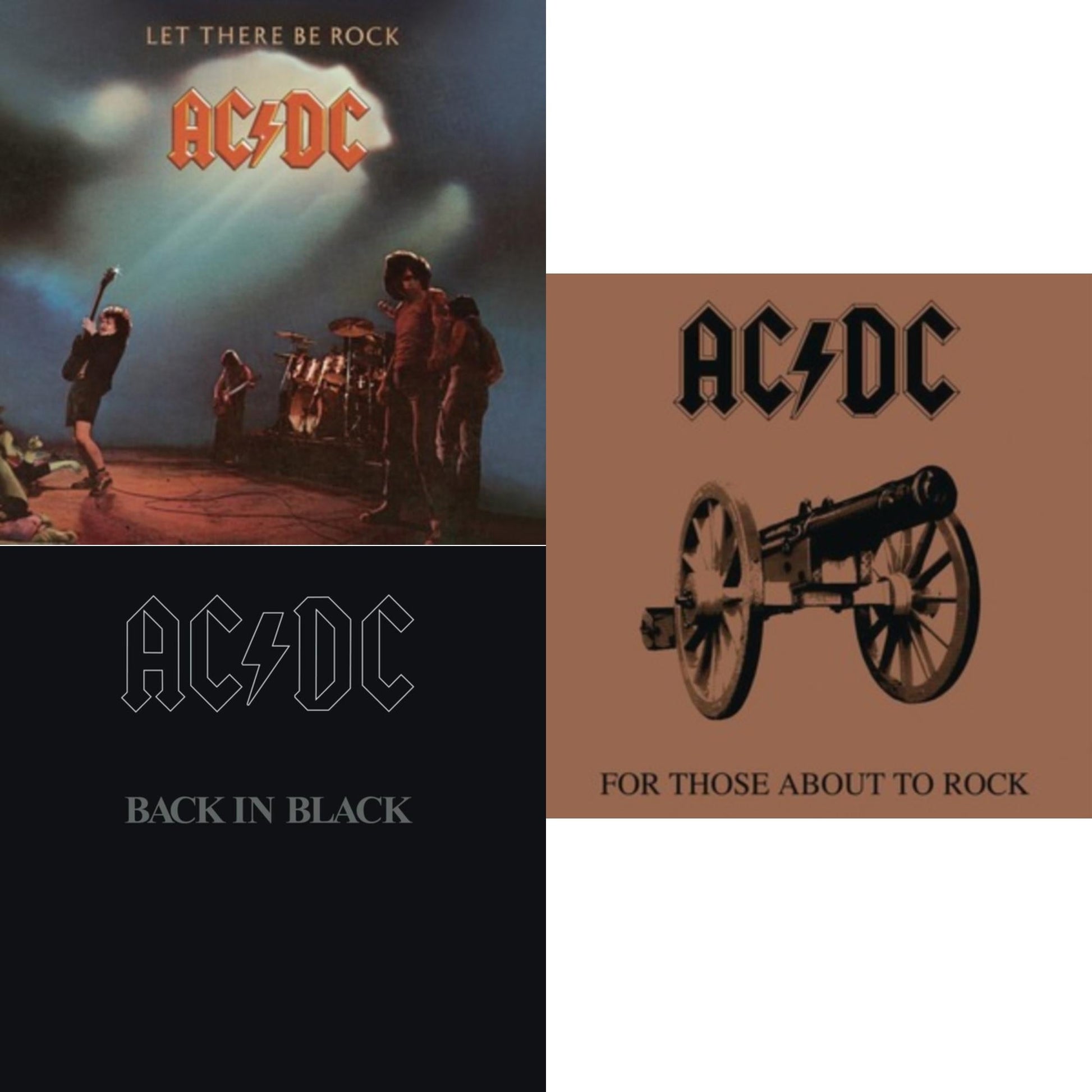 This is a 3 CD SKU bundle.
1.This CD is brand new.Format: CDMusic Style: Hard RockThis item's title is: Let There Be RockArtist: Ac/DcLabel: LEGACYBarcode: 696998020320Release Date: 4/29/2003
2.This CD is brand new.