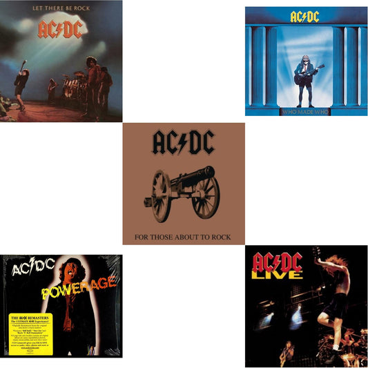 Let There Be Rock & Powerage & For Those About To Rock & Who Made Who & Live