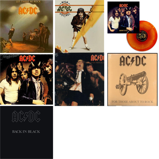 This is a 7 LP Vinyl SKU bundle.
1.This LP Vinyl is brand new.Format: LP VinylMusic Style: Hard RockThis item's title is: Highway To Hell (Orange Blend LP Vinyl)Artist: Ac/DcLabel: Sony MusicBarcode: 196588462610Release Date: 3/15/2024
2.This LP Vinyl is brand new.