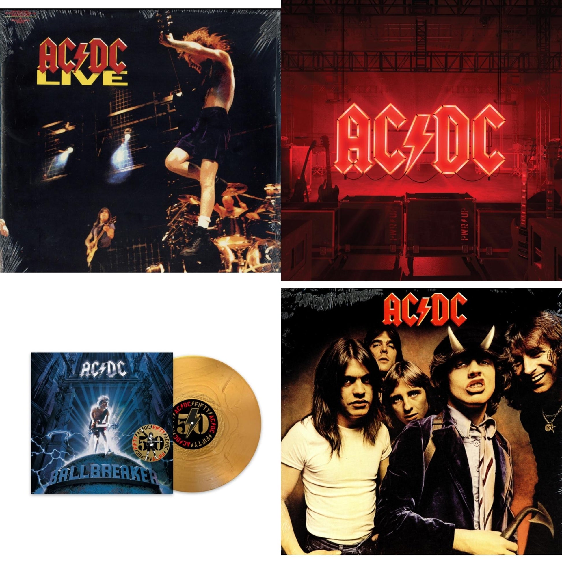 This is a 4 LP Vinyl SKU bundle.
1.This LP Vinyl is brand new.Format: LP VinylMusic Style: Hard RockThis item's title is: Power Up (180G/Gatefold Jacket/Inner Sleeve)Artist: Ac/DcLabel: COLUMBIABarcode: 194397255614Release Date: 11/13/2020
2.This LP Vinyl is brand new.