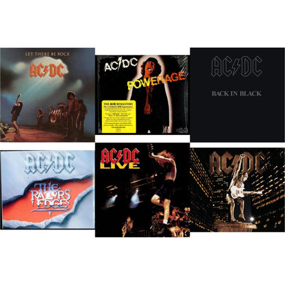 This is a 6 CD SKU bundle.
1.This CD is brand new.Format: CDMusic Style: Hard RockThis item's title is: Let There Be RockArtist: Ac/DcLabel: LEGACYBarcode: 696998020320Release Date: 4/29/2003
2.This CD is brand new.